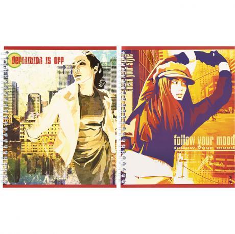 Книжка записна В5 48аркушів на спіралі, клітинка TB5248 KNZ