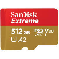 Карта пам'яті SanDisk 512GB microSD class 10 UHS-I U3 V30 Extreme (SDSQXAV-512G-GN6MN)