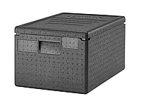 Утепленный контейнер профессионального класса GoBox® 46 L, Cambro, GN 1/1, черный, 600x400x(H)316 мм