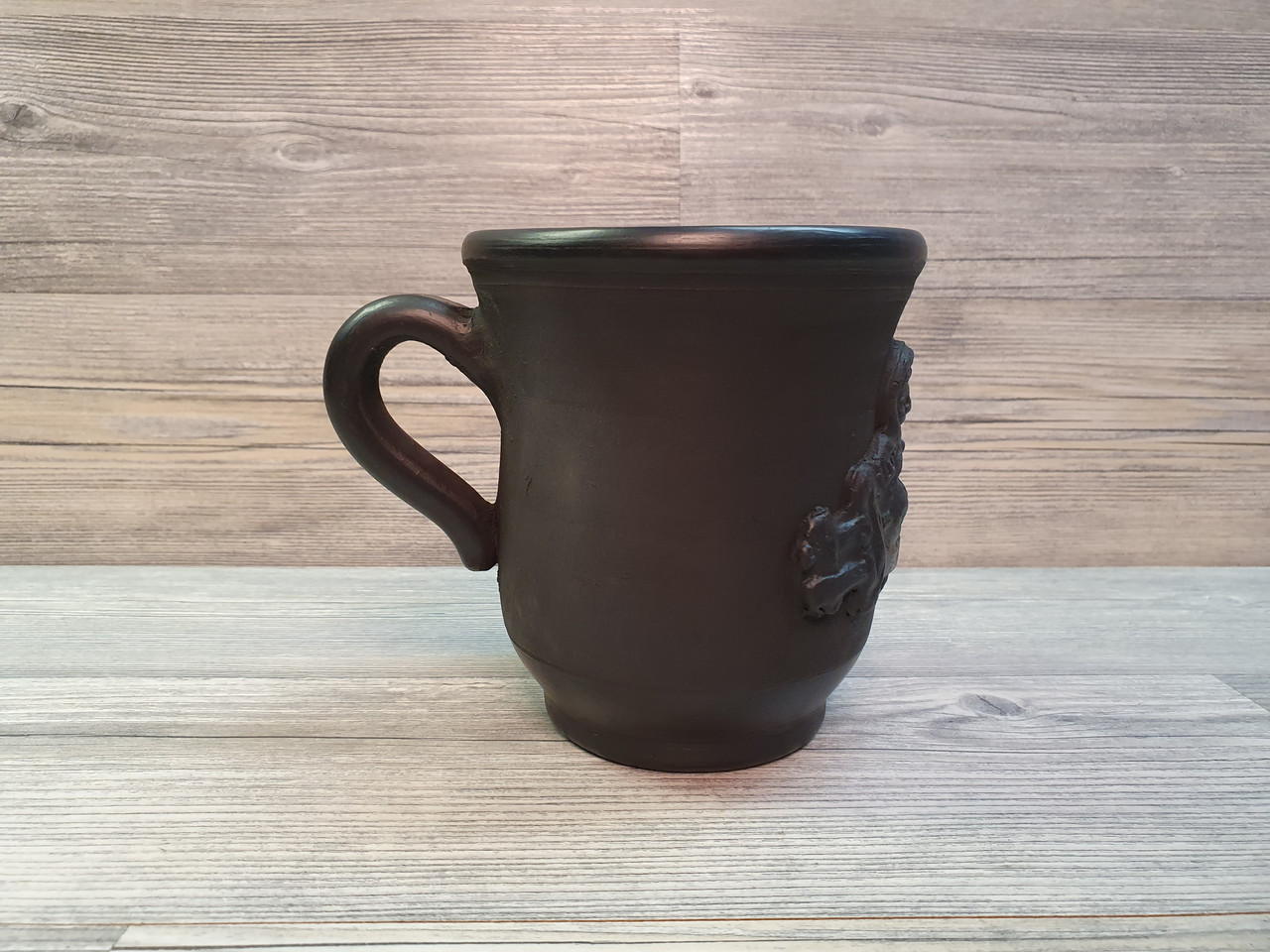 Чашка з чорної глини 0,4 л