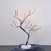 LED Світильник Нічник Дерево Бонсай Сріблястого Кольори з Теплим світлом USB + 3AA, фото 3