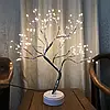 LED Світильник Нічник Дерево Бонсай Сріблястого Кольори з Теплим світлом USB + 3AA, фото 2
