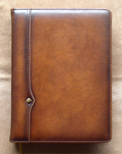 Шкіряний блокнот "Дипломат" коричневий, фото 1