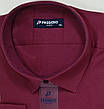 Сорочки чоловічі батал велетні Passero vd-0129 однотонна класична Туреччина, ошатна бордова стильна 3XL, фото 7
