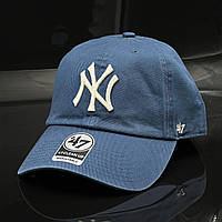 Оригинальная синяя кепка 47 brand MLB New York Yankees Clean Up