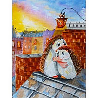 Алмазна мозаїка 30*40см Обіймашки Santi на підрамнику