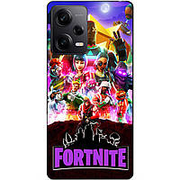 Силіконовий чохол бампер для Xiaomi Redmi Note 12 Pro 5G з малюнком Fortnite Фортнайт