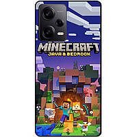 Силіконовий чохол бампер для Xiaomi Redmi Note 12 Pro 5G з картинкою Майнкрафт Minecraft