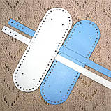 Дно сумки "Білий/блакитний", фото 2