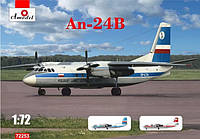 Пластикова модель 1/72 A-model 72253 Antonov AN-24B Poland, DDR