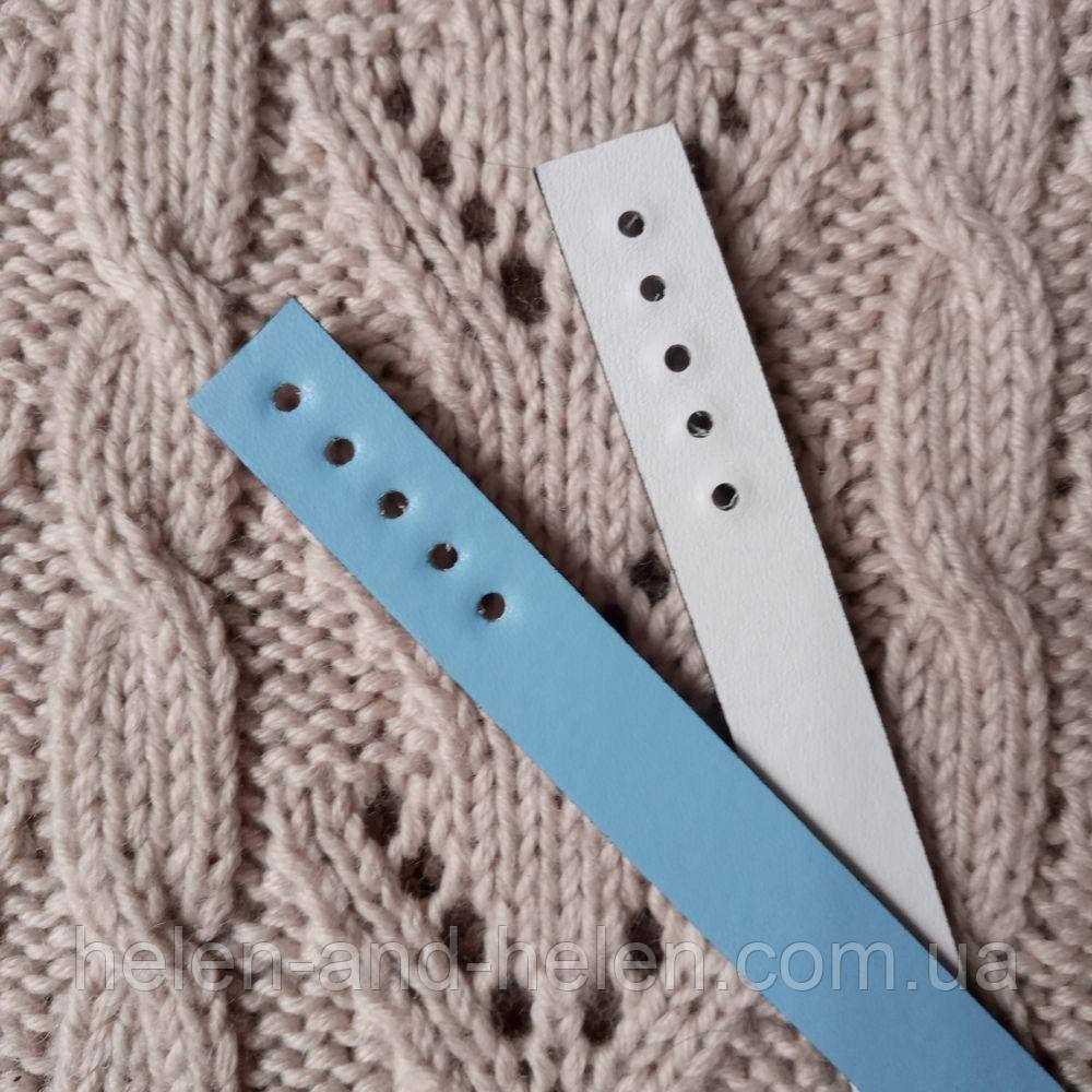 Ручки сумки "Білий/блакитний", фото 1