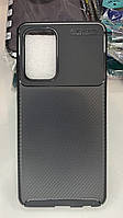 Чехол бампер накладка для Samsung A52 4G/5G Карбоновый резиновый оригинал