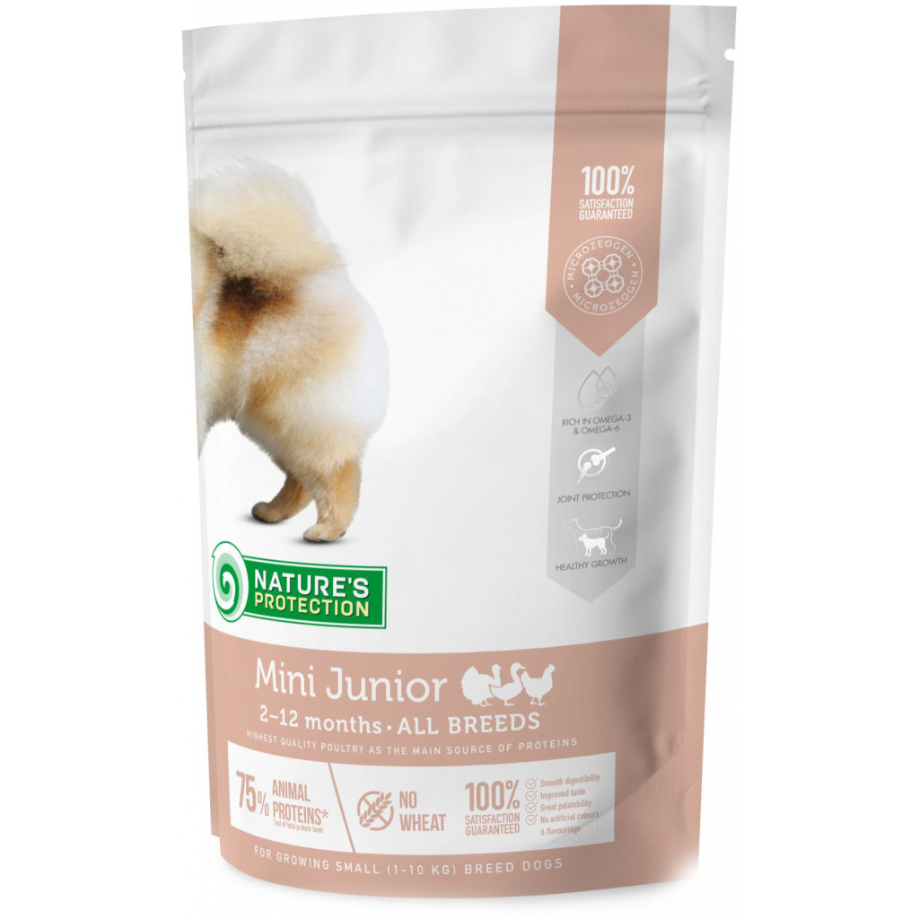 Сухий корм для собак nature's protection mini junior small breeds 500 г