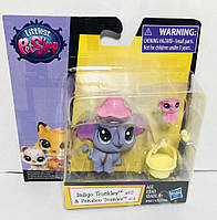 Игровой набор HASBRO LITTLEST PET SHOP Зверюшки Indigo Trunkley & Pinkaboo Trunkley (A7313/B9667)