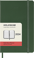 Щоденник Moleskine 2024 кишеньковий 9х14 см миртовий зелений (8056598857306)
