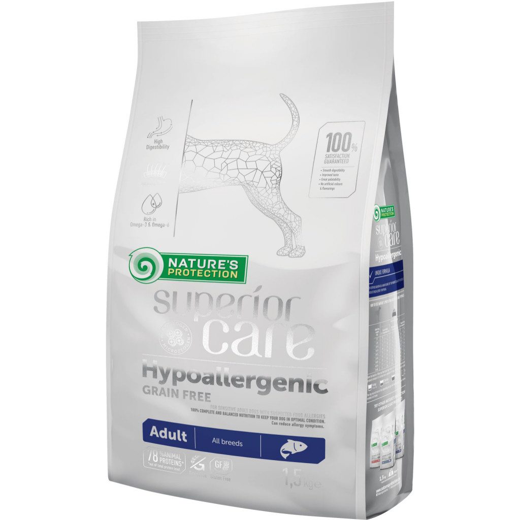 Сухий Корм Для Собак Nature's Protection  Hypoallergenic Grain Free Adult All Breeds, 1.5 кг