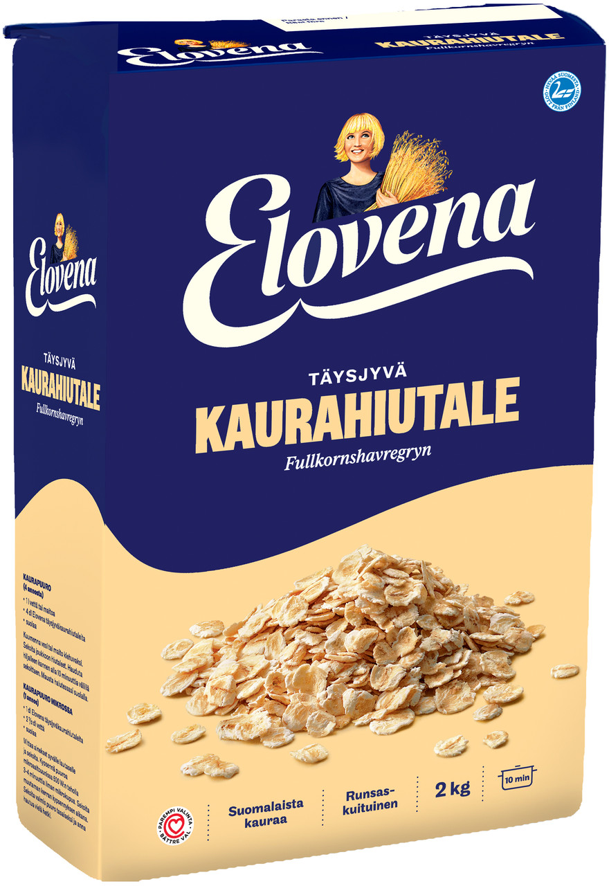 Вівсяні пластівці з цільного зерна ELOVENA 2 кг, (4 шт./ящ)