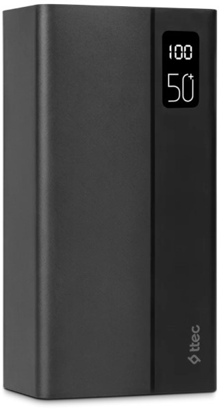Універсальна мобільна батарея Ttec 50000mAh ReCharger Mega LCD Black (2BB197S), фото 1