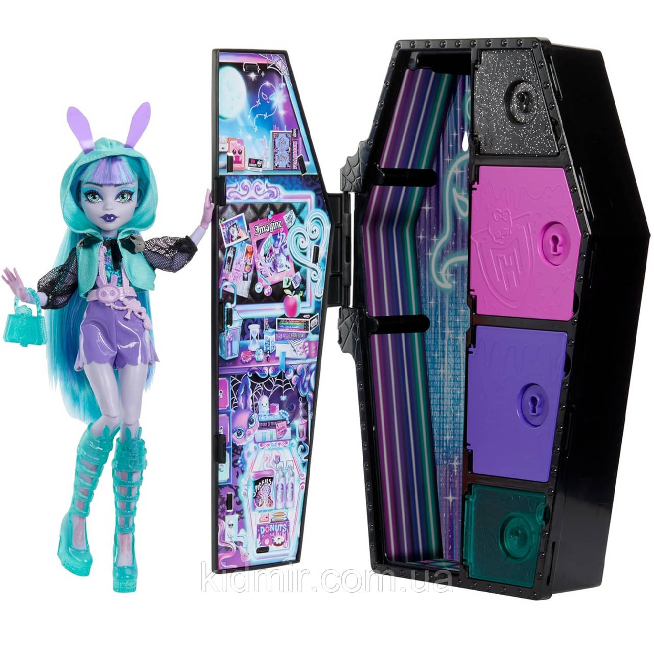 Лялька Монстр Хай Твайла Шафа з секретами Неон Monster High Twyla HNF82