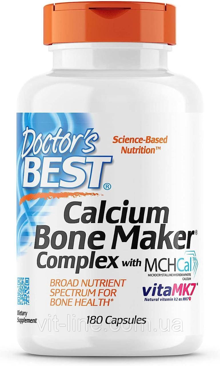 Doctor's Best Calcium Bone Maker комплекс з MCHCal і VitaMK7 180 капсул