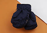 Термо рукавиці-краги для дівчинки лижні непромокальні на флісі 2-4 роки, фото 2