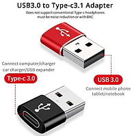 Адаптер-переходник USB 3.0 ->Type-C GP-90