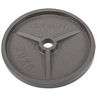 Млинці (диски) для штанги сталеві сірі d-52 мм Zelart TA-7792-20 (1 шт х 20 кг)