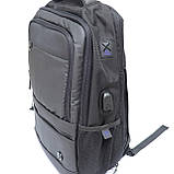 Класичний дорожній рюкзак для ноутбука до 15,6" Arctic Hunter чорний, фото 4