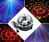 Світломузика диско куля Magic Ball Music MP3 плеєр з bluetooth, блютуз дискокуля, фото 2