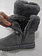 Жіночі теплі зимові напівчоботи з стразами, розмір 38 (24.0 см), фото 7