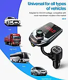 FM модулятор D5, Автомобільний трансмітер, FM-передавач для авто Bluetooth, фото 9