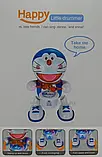 Інтерактивна танцювальна іграшка з барабаном Dancing Happy Doraemon, барабанщик Дораемон, фото 3