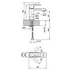 Змішувач для раковини латунь Qtap Tern 1061102C Змішувач для умивальника, Кран для раковини, фото 2