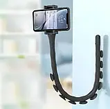 Гнучкий тримач для телефона з присосками Cute Worm Lazy Holder ЧОРНИЙ, Тримач для смартфона, фото 2