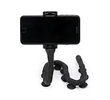 Гнучкий тримач для телефона з присосками Cute Worm Lazy Holder ЧОРНИЙ, Тримач для смартфона, фото 4