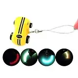 Блакитна міні машинка з лазером у прозорій колбі Rapid Monster, скажена іграшка SUNROZ S168, спінер, фото 8