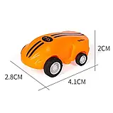 Блакитна міні машинка з лазером у прозорій колбі Rapid Monster, скажена іграшка SUNROZ S168, спінер, фото 9