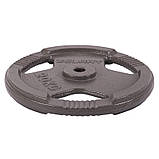 Млинці (диски) для штанги сталеві з хватом d-30 мм Zelart TA-7790-20 (1 шт х 20 кг), фото 2