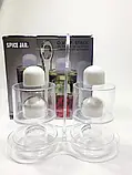 Набір для олії, оцту, перцю і солі Spice Jar. O.V.S.P. Stack Dispenser Set, фото 4