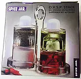 Набір для олії, оцту, перцю і солі Spice Jar. O.V.S.P. Stack Dispenser Set, фото 5