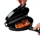 Подвійна сковорода для омлету Folding Omelette Pan, Омлетниця з антипригарним покриттям, фото 4