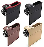 Автомобільний органайзер КОРИЧНЕВИЙ ШКІРЖАНИЙ BRITTIEY, Органайзер в машину, фото 4