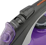 Парова електрична праска Domotec MS 2258 3000W Фіолетова, Праска з керамічною підошвою, Праска з керамічною підошвою, фото 4