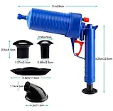 Toilet dredge GUN BLUE очищувач каналізації високого тиску | Плунжер для раковини високого тиску, фото 8