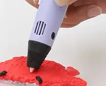 Ручка 3D з LED-дисплеєм ЖОВТА | 3D ручка для малювання пластиком, фото 3