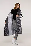 Жіночий стильний зимовий пуховик ПВ-1253 Лак тон 75, розміри 44-58, фото 3