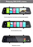 Дзеркало відеореєстратор Android 9.6 inch touch screen, Android 8.1, 2GB+16GB 3G, Автореєстратор, фото 7