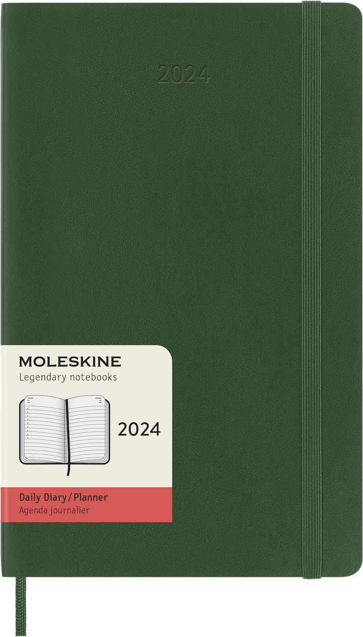 Щоденник Moleskine 2024 середній 13х21 см миртовий зелений м'яка обкладинка (8056598857337), фото 1