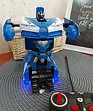 Машинка Трансформер Lamborghini POLICE Robot Car Size 18 СИНЯ, Машинка на радіокеруванні, фото 3