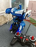 Машинка Трансформер Lamborghini POLICE Robot Car Size 18 СИНЯ, Машинка на радіокеруванні, фото 5